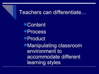 Di differentiated instruction | PPT