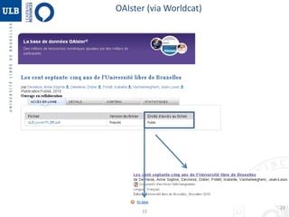 OAIster (via Worldcat) 
22 
22 
 