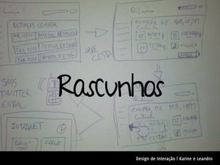 Rascunhos

      Design de Interação | Karine e Leandro
 