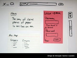 Design de Interação | Karine e Leandro
 