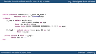 SQL developer think different | PPT