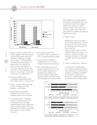 Optimizing Collection of Patient-Driven eData in Elderly Populations
