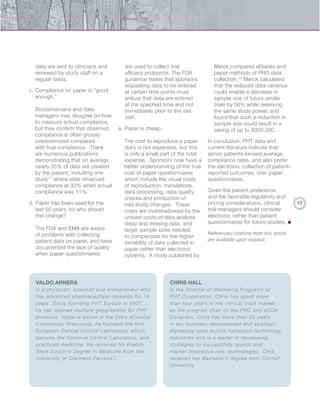 Optimizing Collection of Patient-Driven eData in Elderly Populations