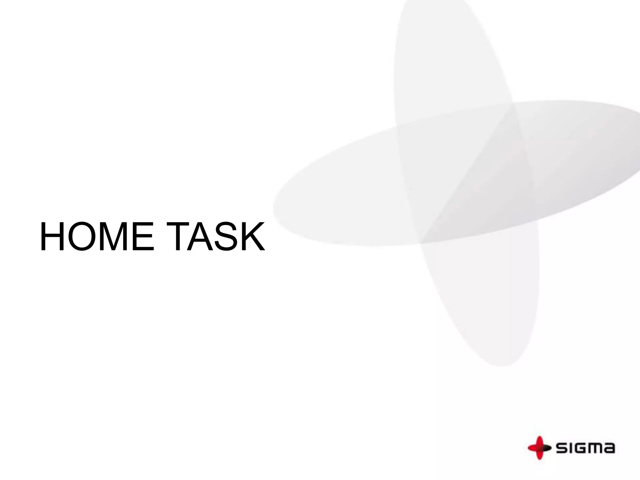 HOME TASK
 