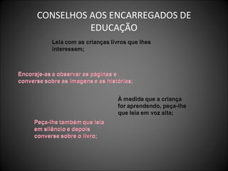 CONSELHOS AOS ENCARREGADOS DE EDUCAÇÃO 