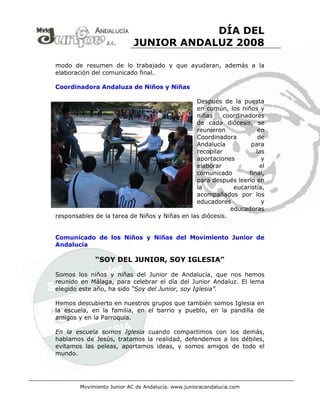 Día del Junior Andaluz \'08
