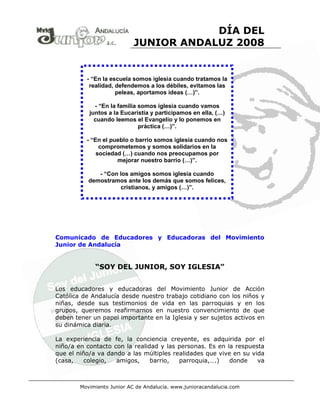 Día del Junior Andaluz \'08