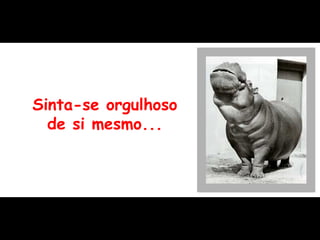 Sinta-se orgulhoso de si mesmo... 