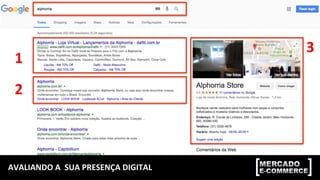 AVALIANDO	
  A	
  	
  SUA	
  PRESENÇA	
  DIGITAL	
  
1	
  
2	
  
3	
  
 