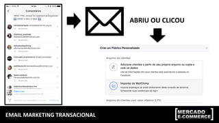 EMAIL	
  MARKETING	
  TRANSACIONAL	
  
ABRIU	
  OU	
  CLICOU	
  
 