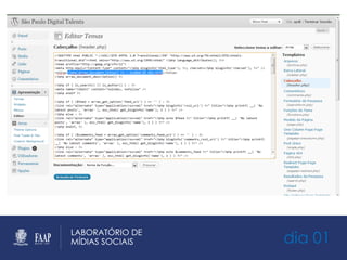 dia 01
Algumas dicas:
01. Escolha bem a URL
02. Escolha bem as palavras chaves
03. Construção correta das URLs
04. Site map
05. Páginas 404
06. Utilização de Categorias e TAGS
07. Criação das resenhas
08. Titles com nome do artigo / página + slogan
09.
 