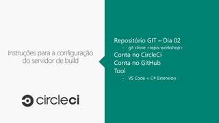 Instruções para a configuração
do servidor de build