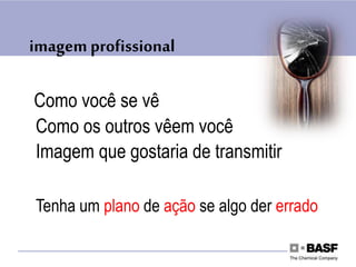 imagem profissional
Como você se vê
Tenha um plano de ação se algo der errado
Como os outros vêem você
Imagem que gostaria de transmitir
 