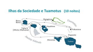 Ilhas da Sociedade e Tuamotus (10 noites)
 
