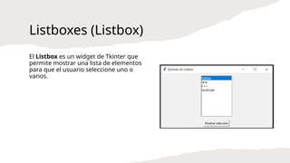 Aprende python con tkinter desde cero hasta avanzado 4 | PPTX