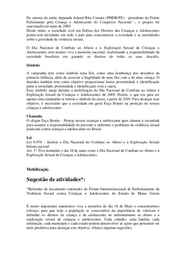 Perguntas Sobre O Dia 18 De Maio