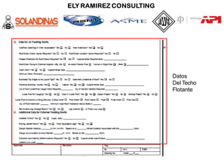 Datos
Del Techo
Flotante
 
