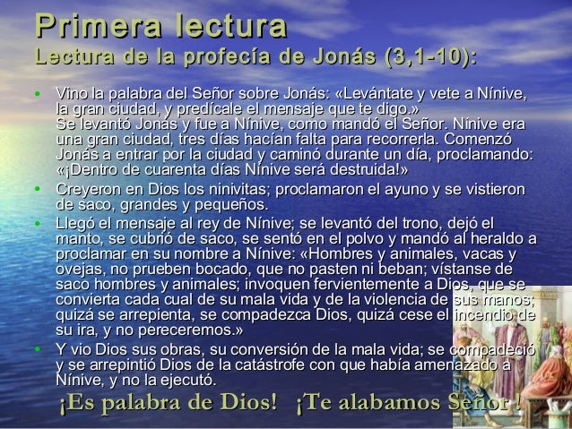 Resultado de imagen para Jonás (3,1-10)