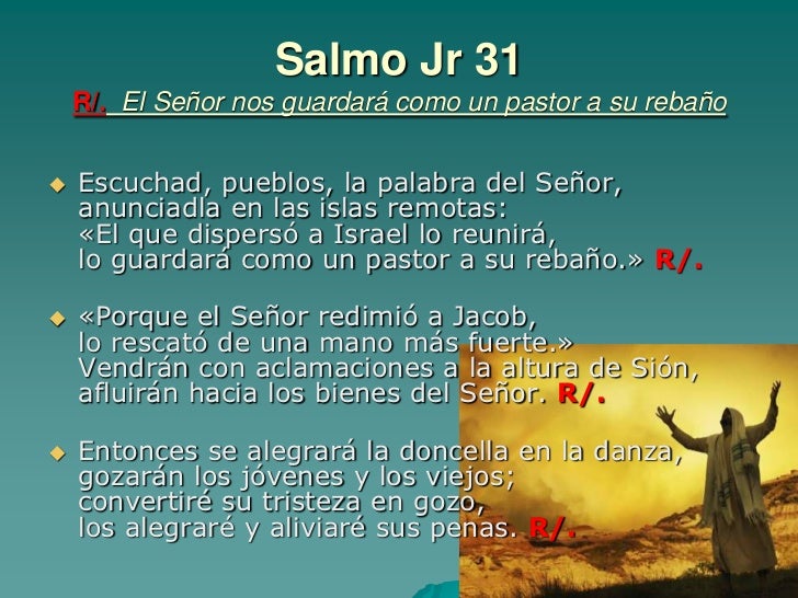 Resultado de imagen para El Señor nos guardará como un pastor a su rebaño Escuchad, pueblos, la palabra del Señor,