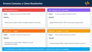 Programacion web python con flask y ninja | PPTX