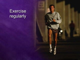 Metformin
• Metformin (Glucophage, Glumetza,
others). Generally, metformin is the first
medication prescribed for type 2 diabetes. It
works by improving the sensitivity of your
body tissues to insulin so that your body uses
insulin more effectively.
 