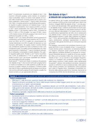 Diabete mellito e disturbi del comportamento alimentare | PDF