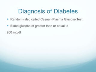Diabetes | PPTX
