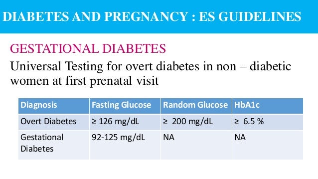blood during pregnancy test levels glucose Diabetes in Pregnancy & Mellitus D iabetes Gestational