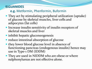 Insulin and Oral Hypoglycemics | PPTX
