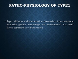 Diabetes Mellites type 1 and type 2 | PPTX