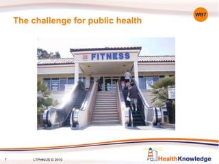The challenge for public health
WB7
7 LTPHN/JS © 2010
 
