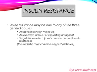 Insulin Resistance A Challenge In Diabetes Management | PPT
