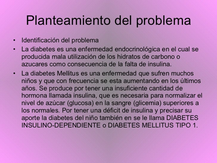 Diabetes Infantil Diabetes Infantil