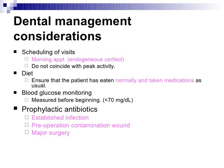 Diabetes Mellitus patients in dental management
