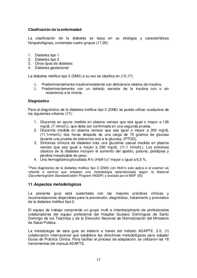 Diabetes mellitus gpc tipo ii 2017 Diabetes mellitus gpc tipo ii 2017