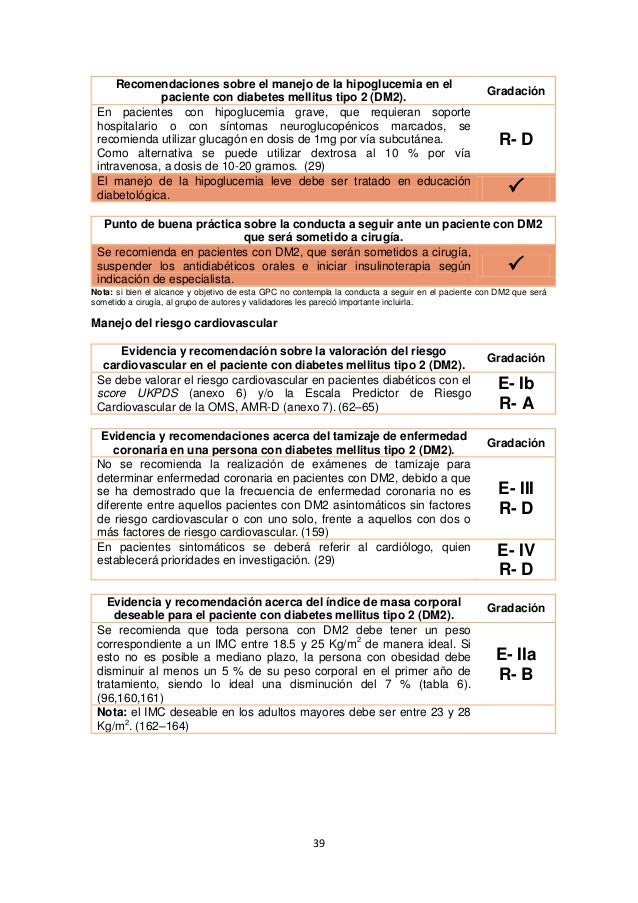 Diabetes mellitus gpc tipo ii 2017 Diabetes mellitus gpc tipo ii 2017