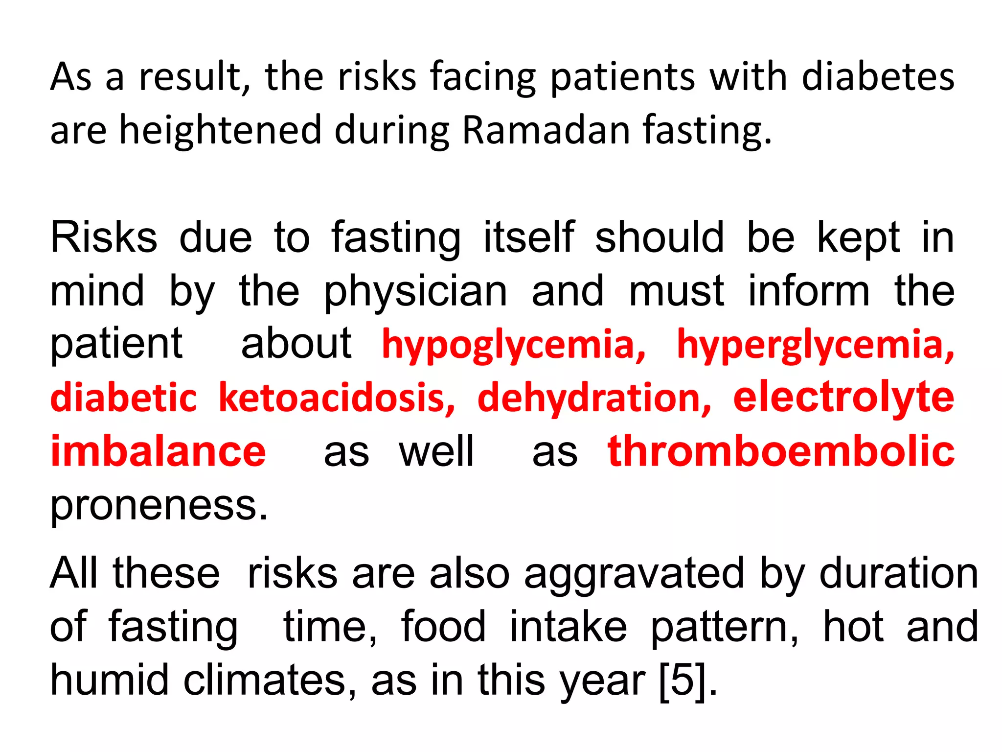 Diabetes Management during Ramadan by Dr Selim PPTX