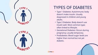 Understanding Diabetes: Causes, Types, Symptoms & Prevention | PPTX