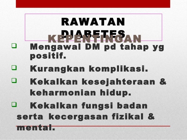 Diabetes - Promosi Kesihatan