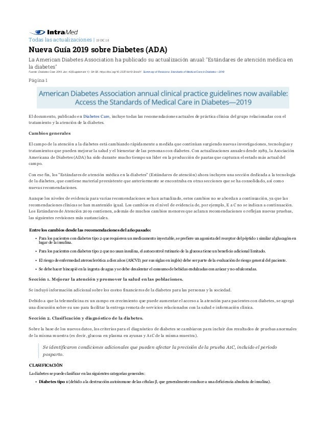 actualización de diabetes para proveedores de atención primaria
