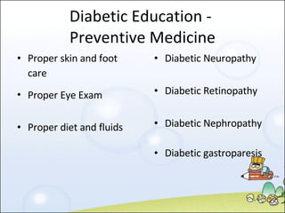 Nursing Management For Diabetes Mellitus