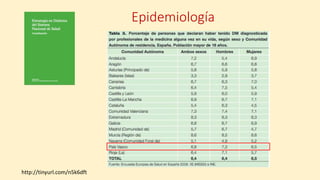 Epidemiología
http://tinyurl.com/n5k6dft
 