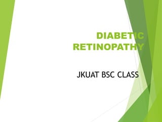 DIABETIC
RETINOPATHY
JKUAT BSC CLASS
 