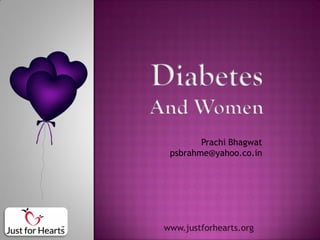 Prachi Bhagwat
 psbrahme@yahoo.co.in




www.justforhearts.org
 