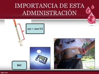 IMPORTANCIA DE ESTA
  ADMINISTRACIÓN

      1cc = 100 UI




BIC
 