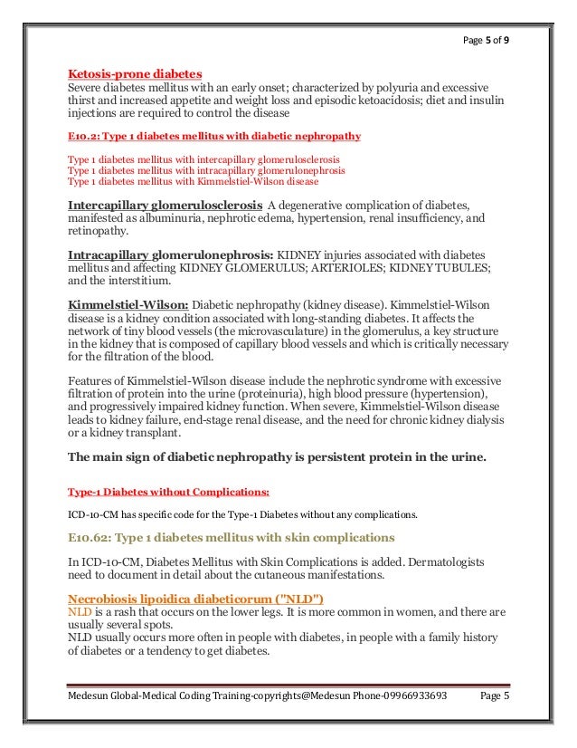Diabetes coding medesun ICD-10-CM 2017