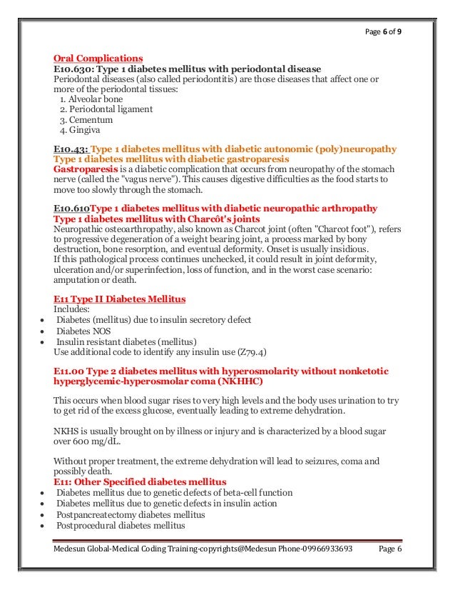 Diabetes coding medesun ICD-10-CM 2017