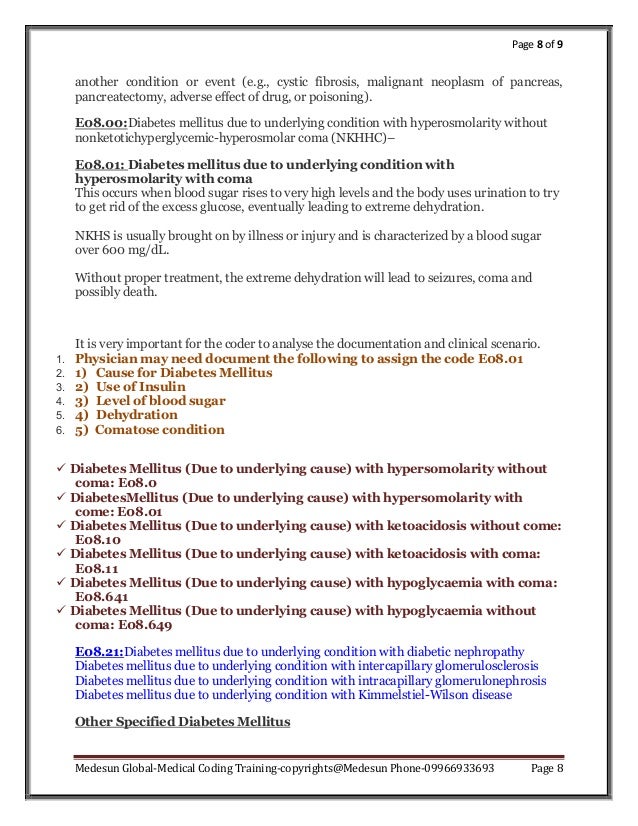 Diabetes coding medesun ICD-10-CM 2017 Diabetes coding medesun ICD-10-CM 2017