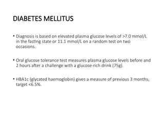 Comprehensive Overview of Diabetes Mellitus and Drug Therapies | PPTX