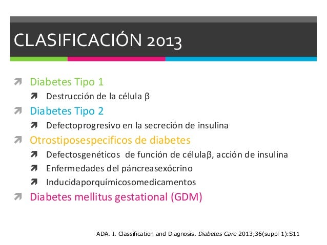 Diagnóstico y Clasificación de la Diabetes Mellitus Diagnóstico y Clasificación de la Diabetes Mellitus
